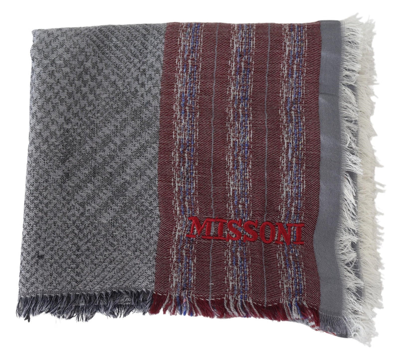 Multicolor Wool Striped Unisex Neck Wrap Shawl Scarf