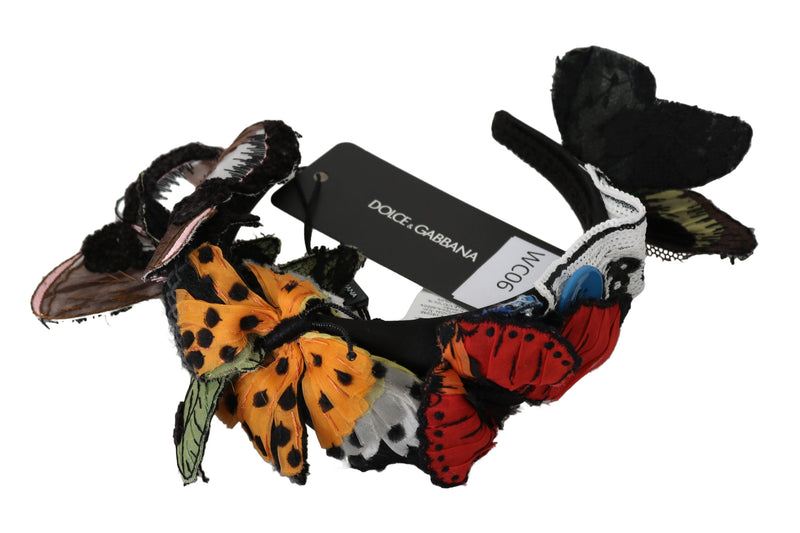 Tiara Floral Butterfly Sequin Diadem Headband