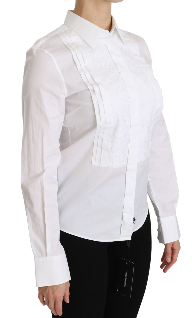 White Collared Long Sleeve Polo Shirt