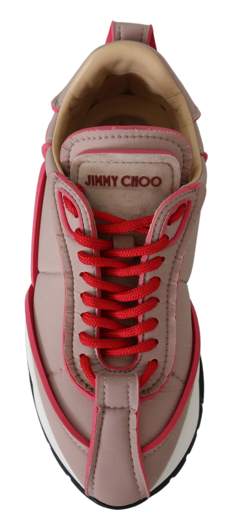 Ballet Pink and Red Raine Sneakers