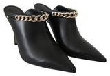 Black Calf Leather Lexx Pumps Shoes