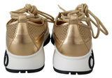 Gold Mesh Leather Michigan Sneakers