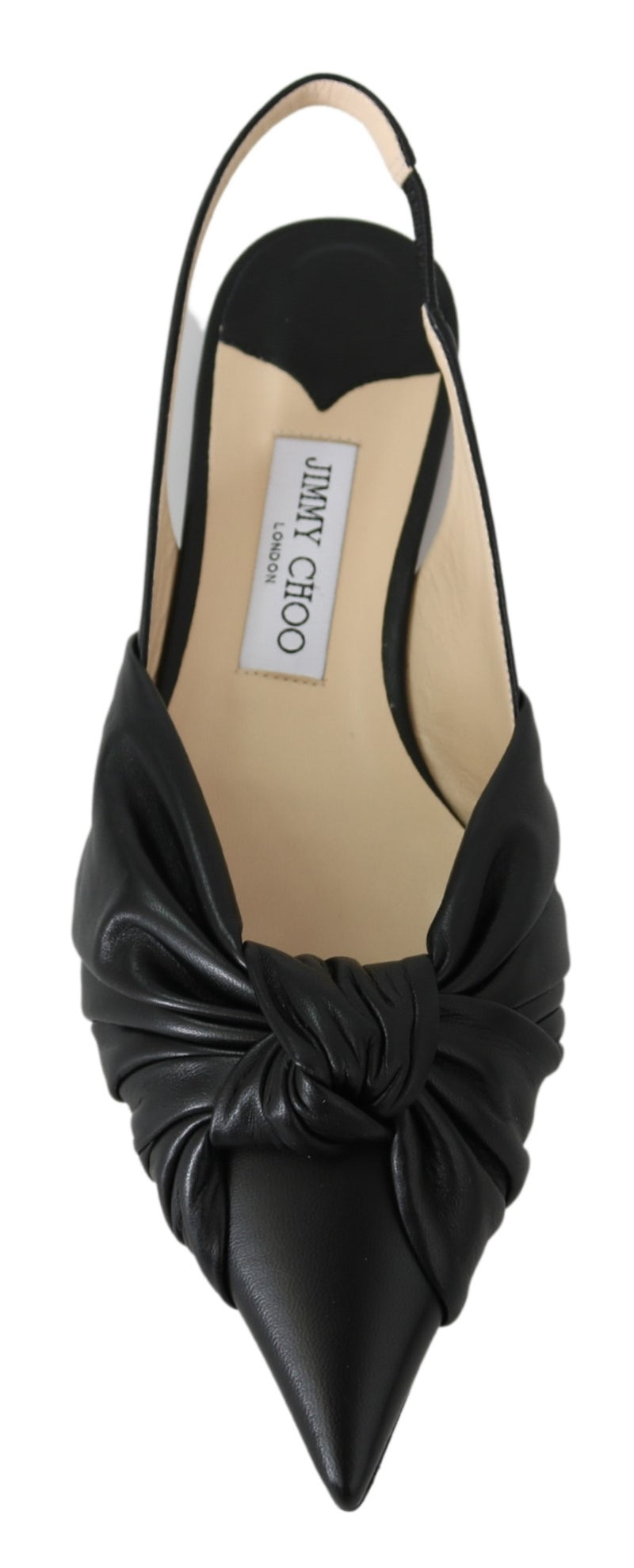 Black Leather Annabell Flat Shoes