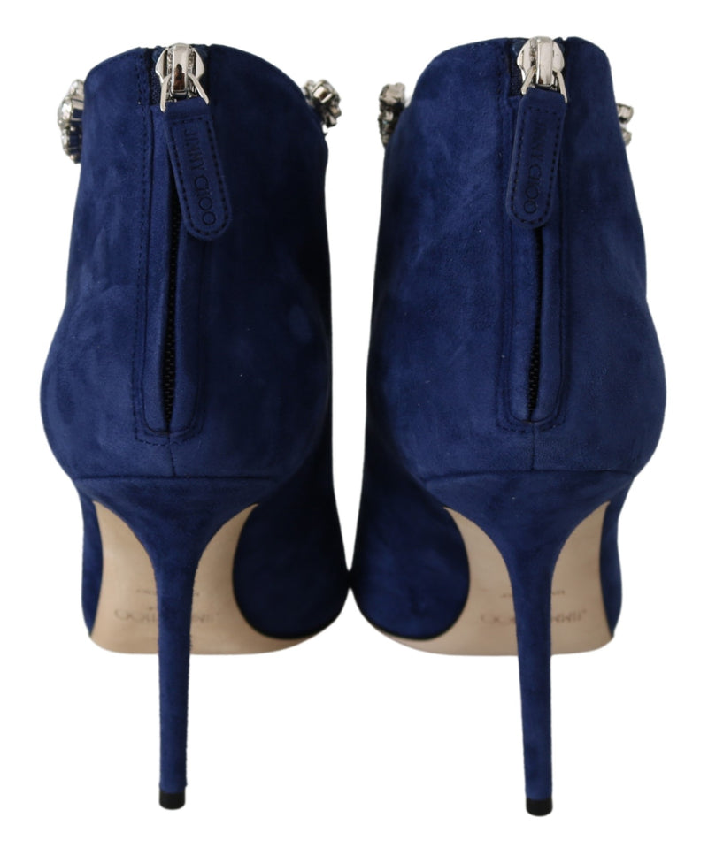 Pop Blue Leather Blaize 100 Boots Shoes