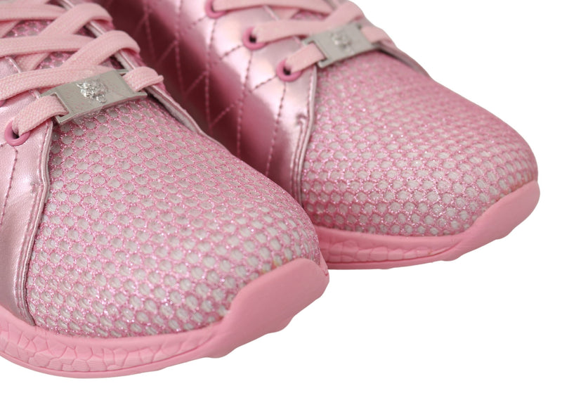 Pink Blush Polyester Runner Gisella Sneakers Shoes