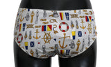 Underwear Sailor Print Silk Bottoms