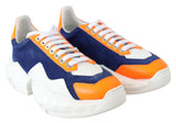 Diamond Blue Orange Leather Sneaker