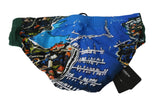 Blue PORTOCERVO Beachwear Briefs Nylon Swimwear
