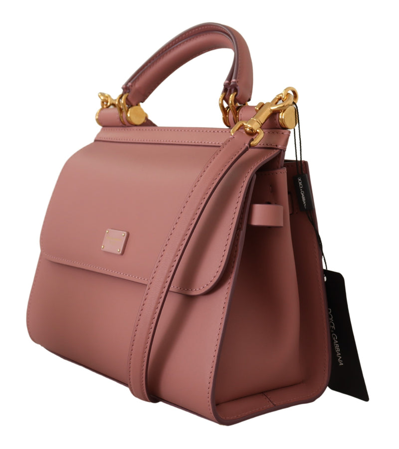 Pink Leather Medium Shoulder SICILY  Bag