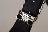 Brown and Black Calf Leather Reversible Belt