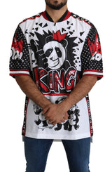 White King Panda Top Polyester Mens T-shirt