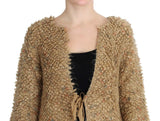 Beige Wool Blend Cape Sweater - Avaz Shop