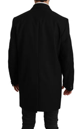 Black 100% Wool Jacket Coat Blazer - Avaz Shop