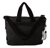 Black Denim Leather Shoulder Strap Messenger Bag - Avaz Shop