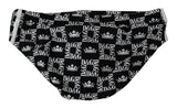 Black DG Logo Beachwear Briefs Nylon Swimwear - Avaz Shop
