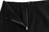 Black High Waist Straight Slim Dress Pants - Avaz Shop