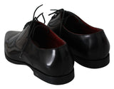 Black Leather Derby Dress Mens Shoes - Avaz Shop