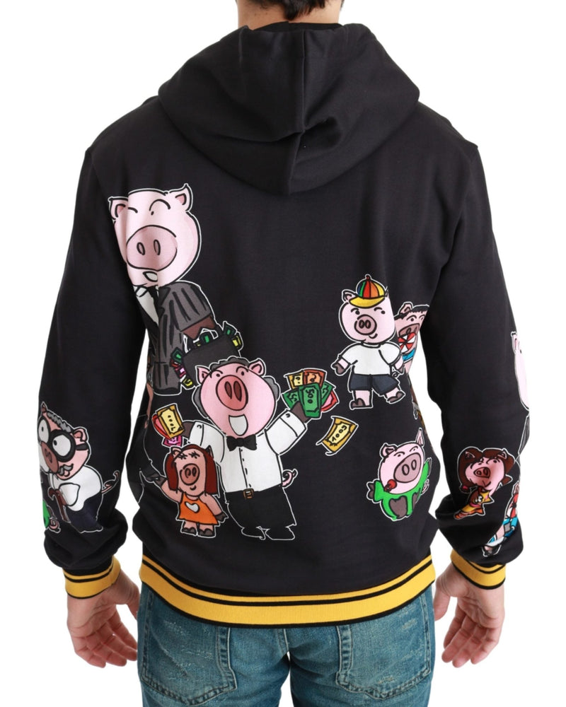 Black Pig of the Year Hooded Sweater - Avaz Shop