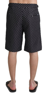 Black Polka Dots Beachwear Shorts Swimwear - Avaz Shop