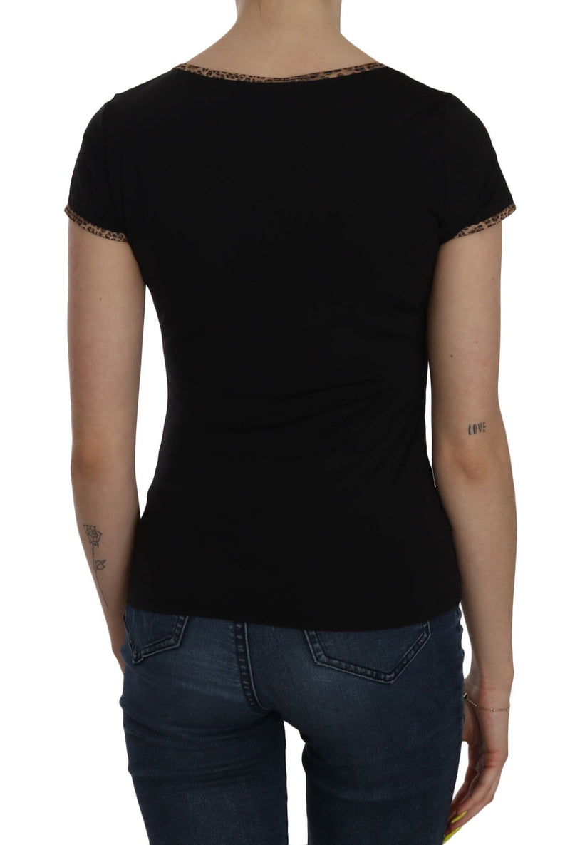 Black Short Sleeve Top UNDERWEAR T-shirt - Avaz Shop