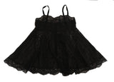Black Silk Lace Dress Lingerie Chemisole - Avaz Shop