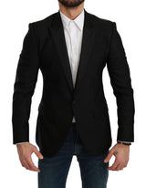 Black Slim Fit Coat Jacket MARTINI Blazer - Avaz Shop