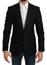 Black Slim Fit Coat Jacket MARTINI Blazer - Avaz Shop