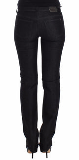 Black Slim Jeans Denim Pants Skinny Leg Stretch - Avaz Shop