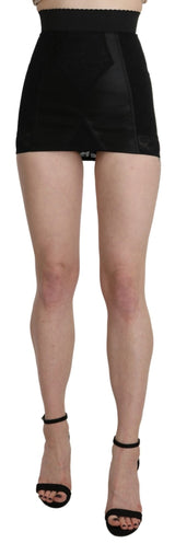 Black Underskirt Short Lace Stretch Skirt - Avaz Shop