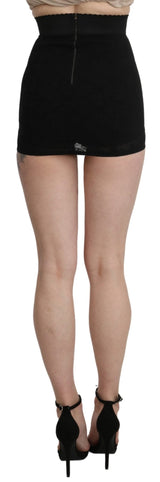 Black Underskirt Short Lace Stretch Skirt - Avaz Shop