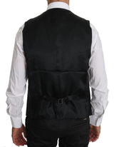 Black Waistcoat Formal Gilet Cotton Vest - Avaz Shop