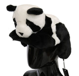 Black White Panda Fur Baseball Cotton Hat - Avaz Shop
