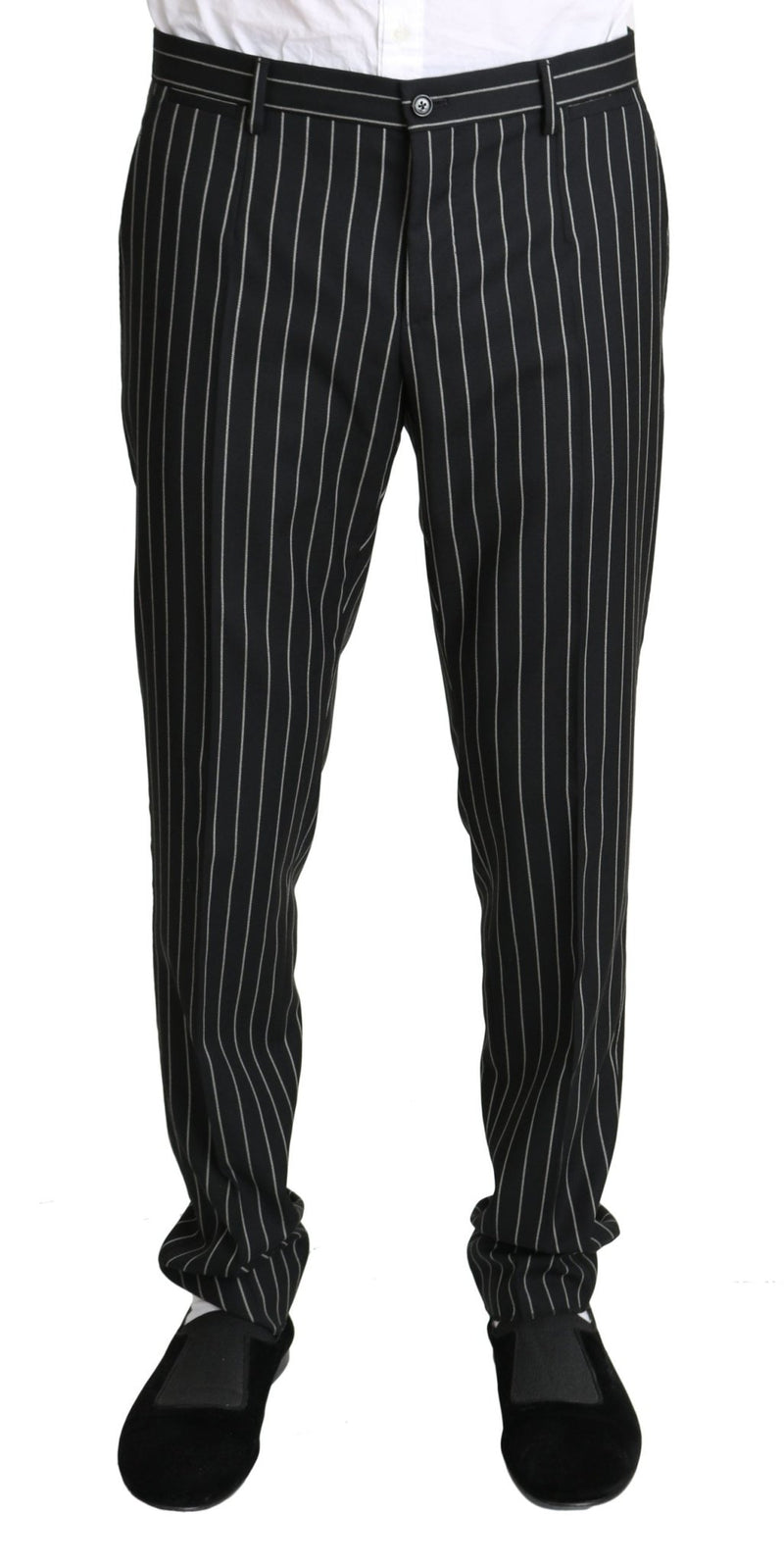 Black White Striped 3 Piece SICILIA Suit - Avaz Shop