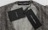 Black White Wool Top Cardigan Sweater - Avaz Shop