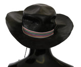 Black Wide Brim Cowboy Solid Hat - Avaz Shop
