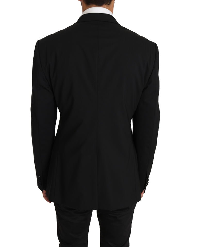 Black Wool MARTINI Torrero Blazer Jacket - Avaz Shop