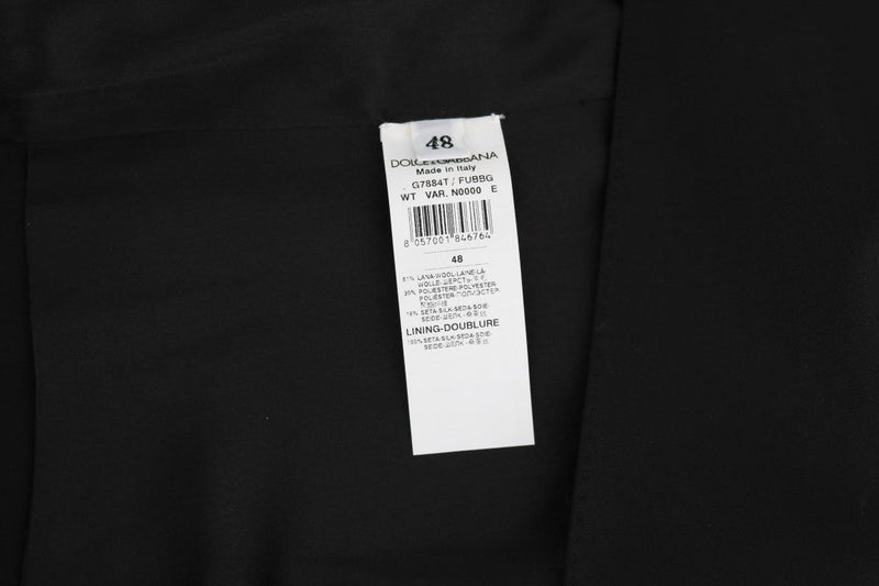 Black Wool Silk Vest - Avaz Shop