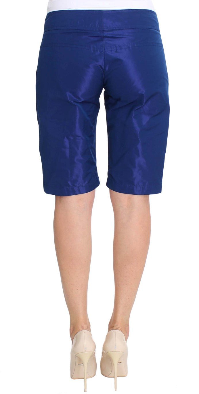 Blue Above Knees Bermuda Shorts - Avaz Shop