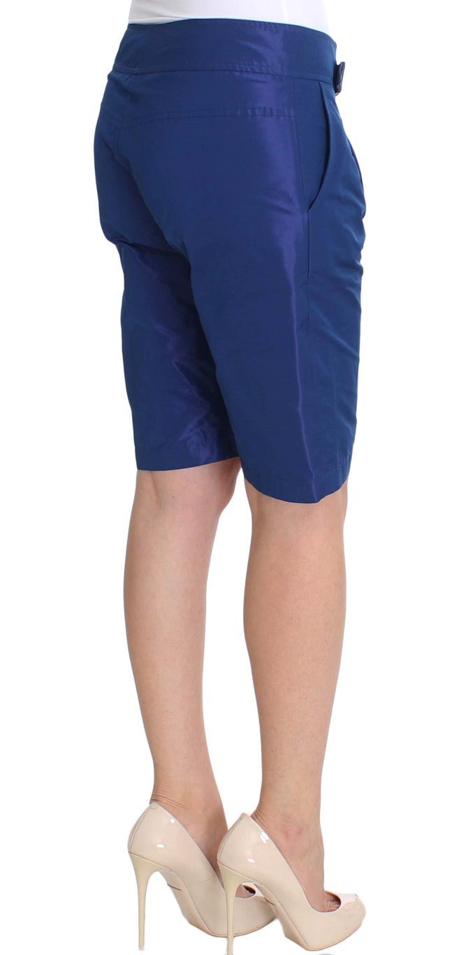 Blue Above Knees Bermuda Shorts - Avaz Shop