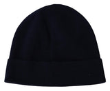 Blue Cotton Cashmere Beanie Winter Hat - Avaz Shop