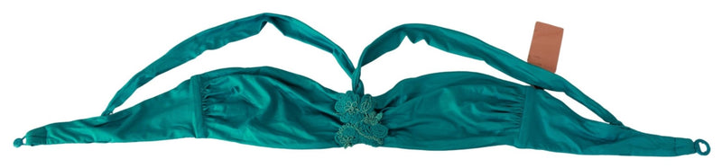 Blue Green Nylon Bikini Tops Swimsuit Beachwear - Avaz Shop