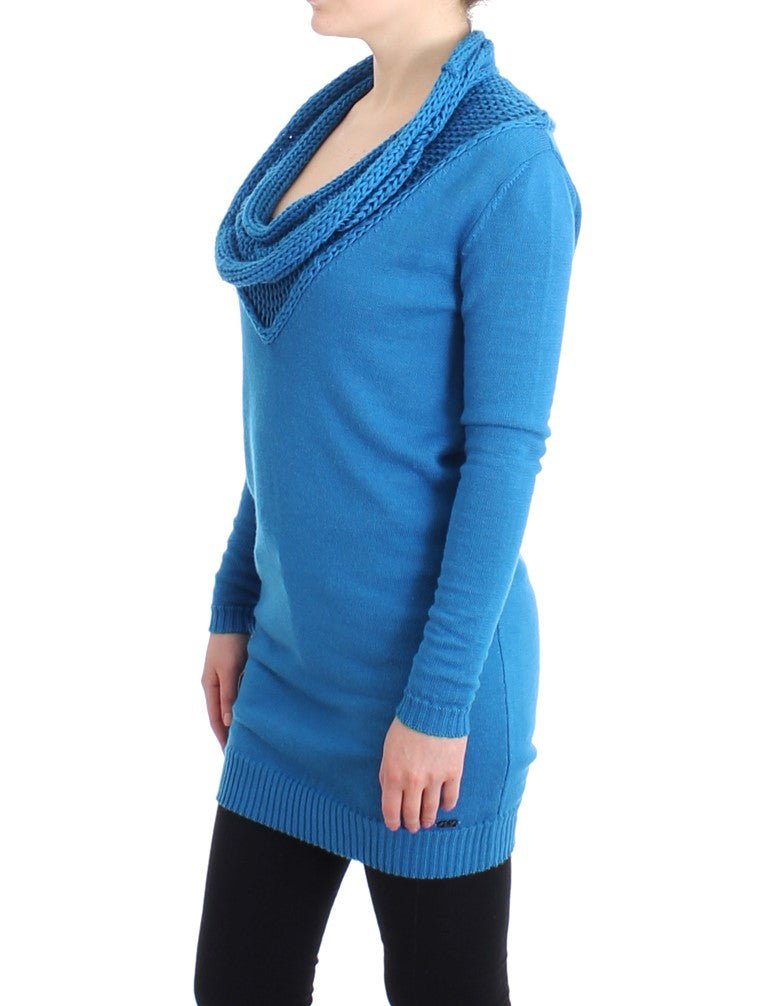 Blue scoopneck sweater - Avaz Shop