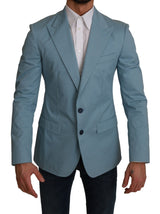 Blue Slim Fit Coat Jacket MARTINI Blazer - Avaz Shop