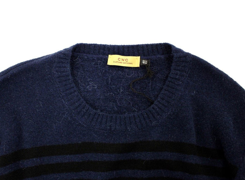 Blue striped sweater pullover - Avaz Shop