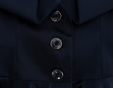 Blue Three Button Single Breasted Blazer Jacket - Avaz Shop