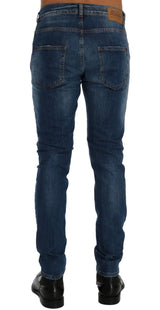 Blue Wash Torn Dundee Slim Fit Jeans - Avaz Shop
