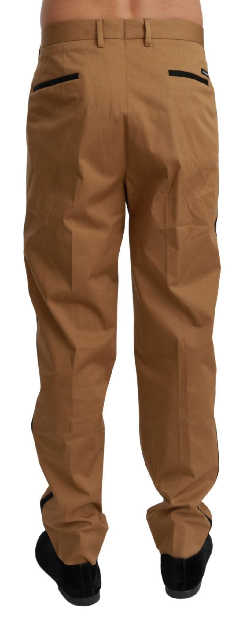 Brown Chinos Trousers Cotton Stretch Pants - Avaz Shop