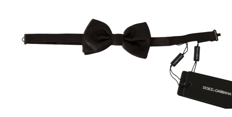 Brown Dotted Mens Necktie Papillon 100% Silk Bow Tie - Avaz Shop