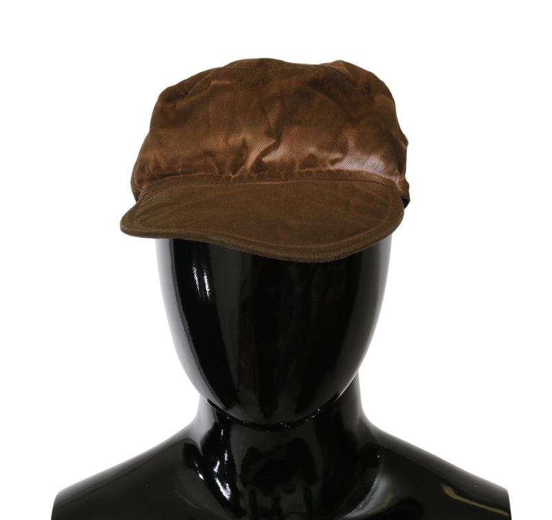 Brown Newsboy Beret Cabbie Fedora Hat - Avaz Shop