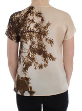 Brown Taormina silk blouse - Avaz Shop